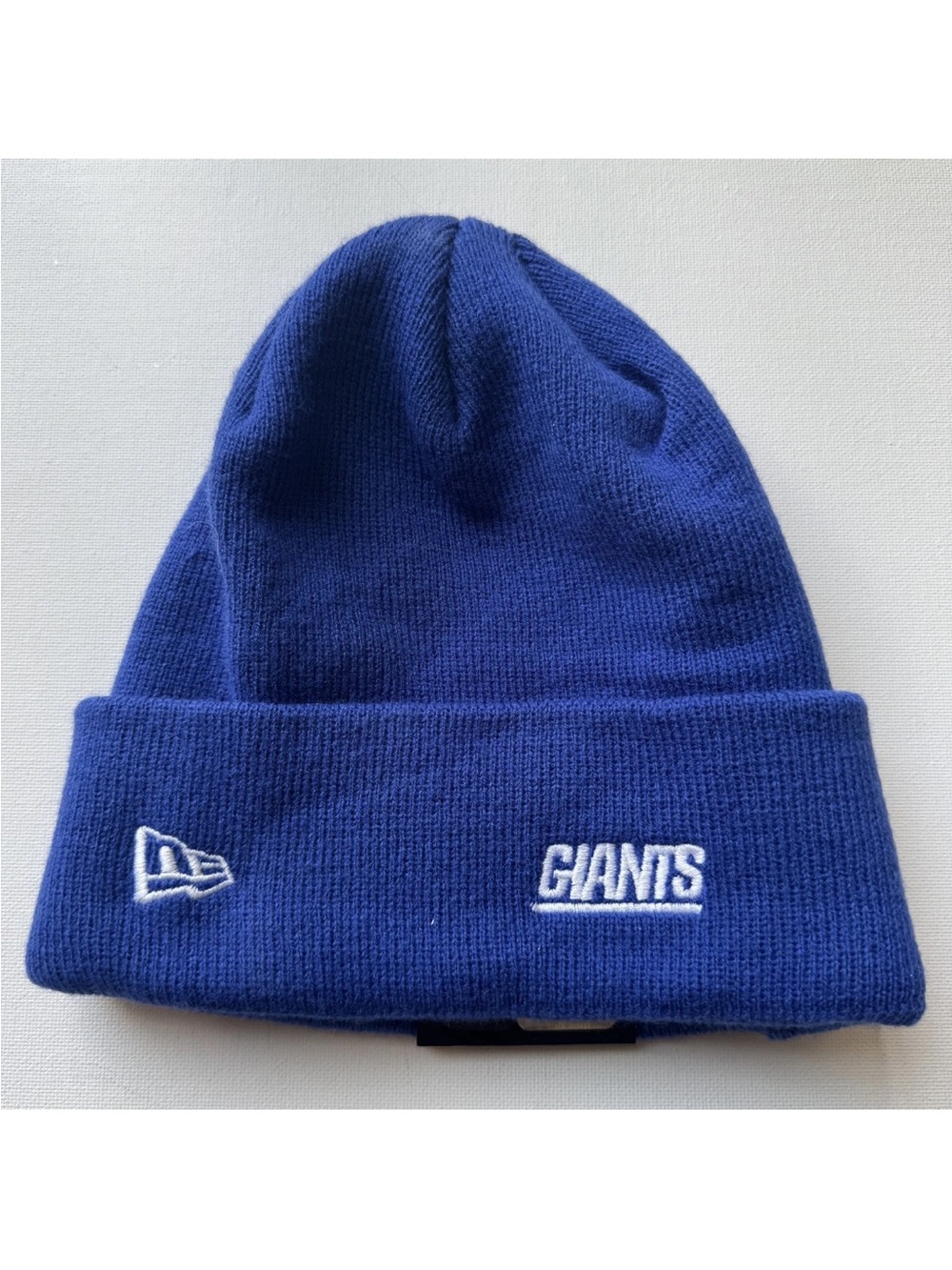 NFL New Era New York Giants Beanie Blue One Size Fits Most Acrylic Cap NWT NEW - Picture 3 of 7